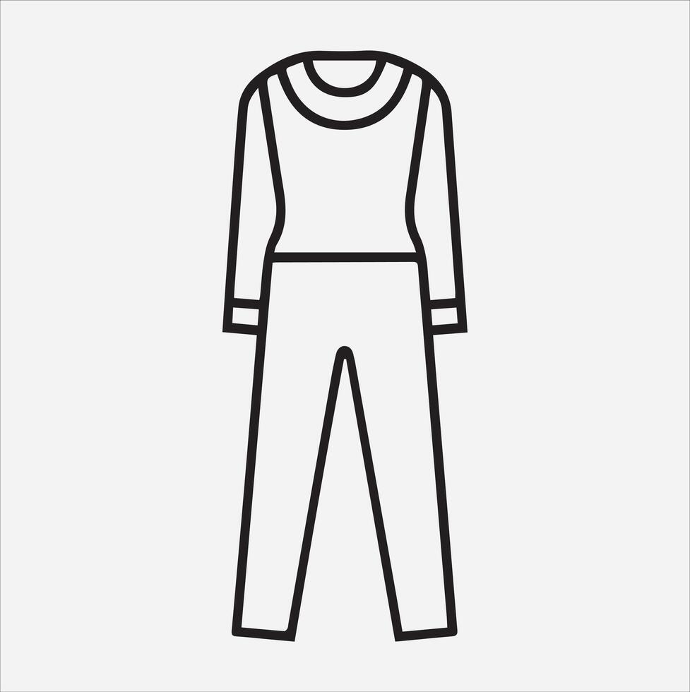 A trendy and fashionable jumper with pant silhouette vector