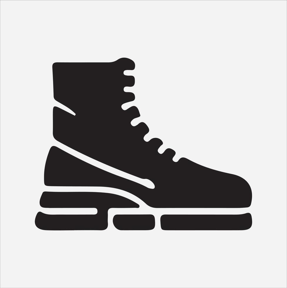 Boot silhouette illustration vector