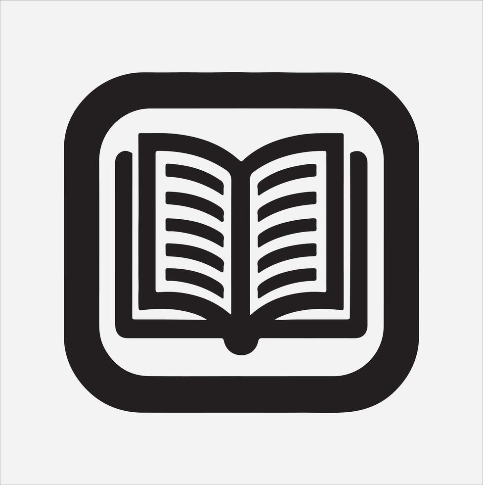 Book Icon silhouette illustration vector
