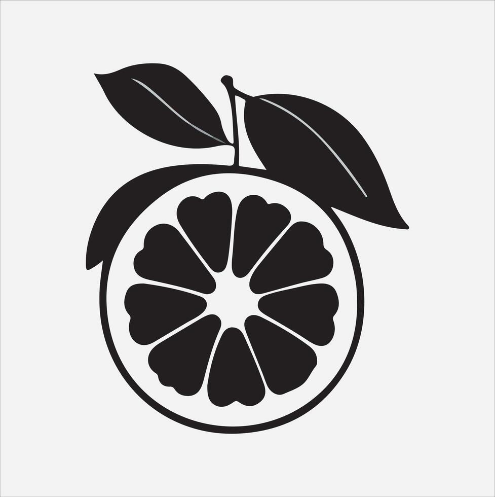 Grapefruit art illustration on a white background vector