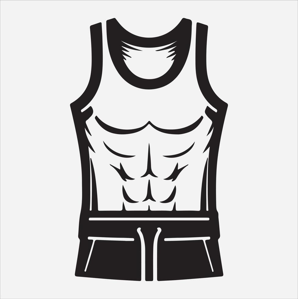 A trendy and fashionable jumper silhouette vector