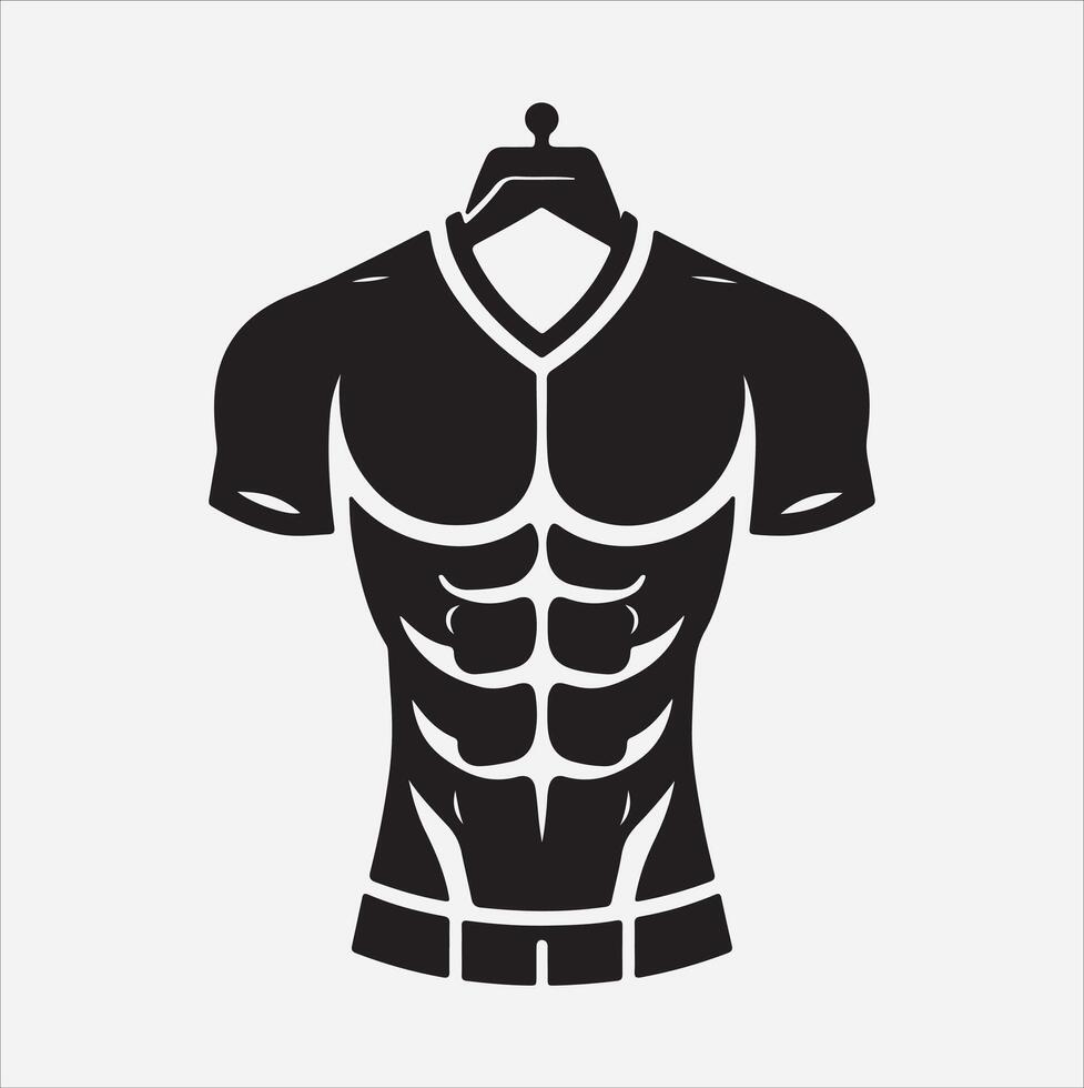 A trendy and fashionable jumper silhouette vector