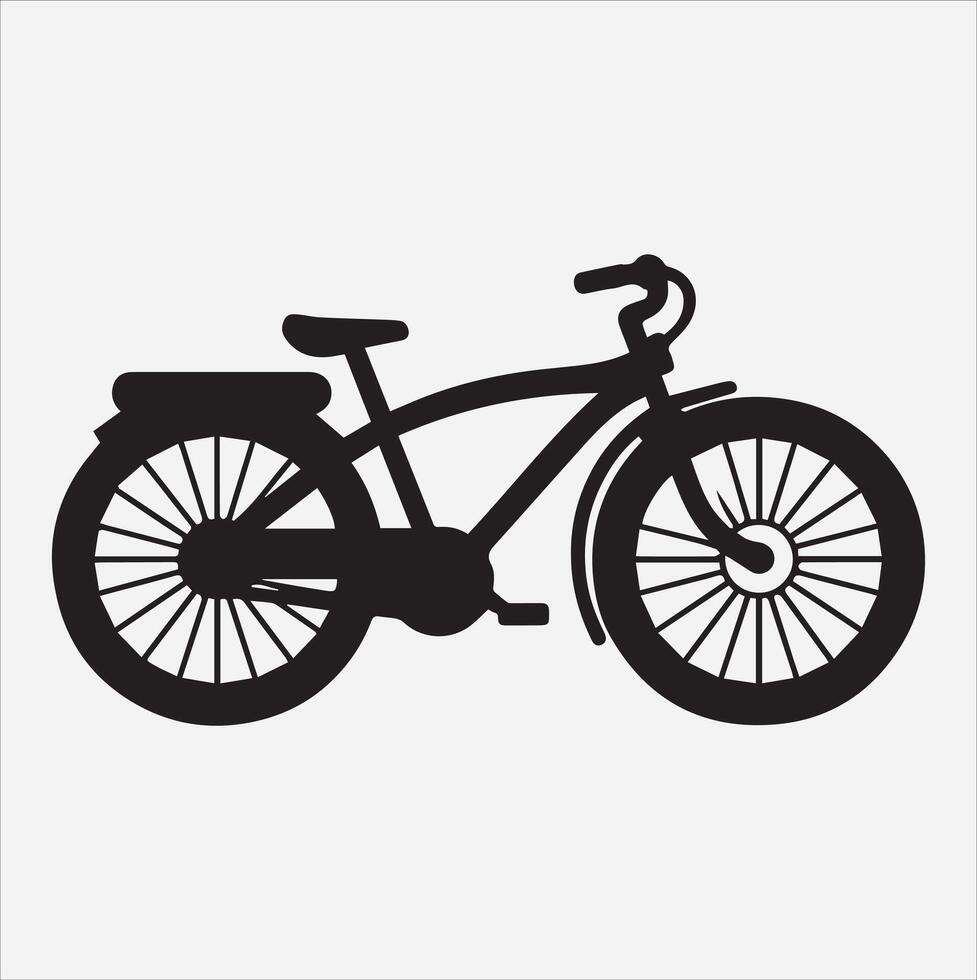 t-shirt design bicycle silhouette art illustration vector