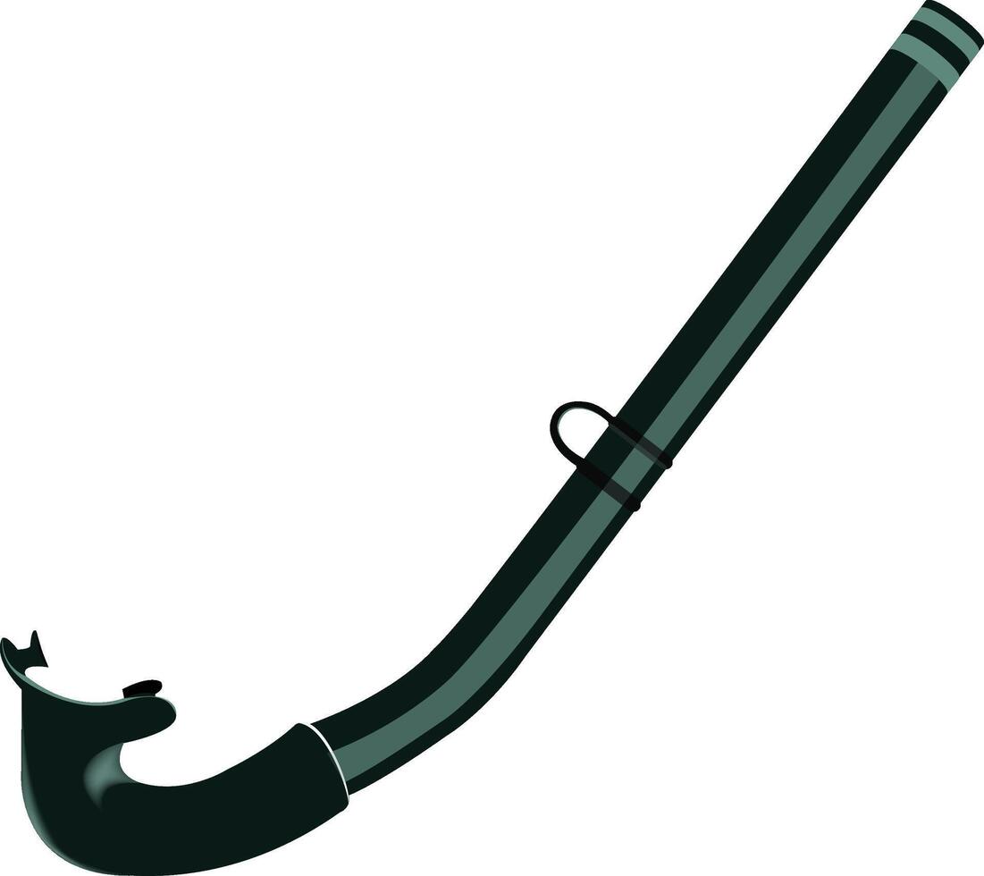 snorkel for diving with use of diving mask for diving- vector
