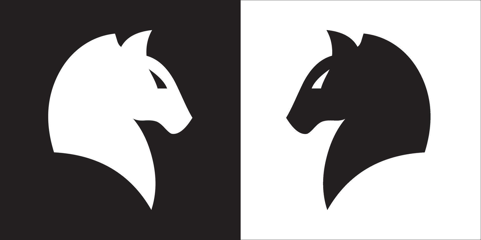 Illustration graphics of horse head icon vector