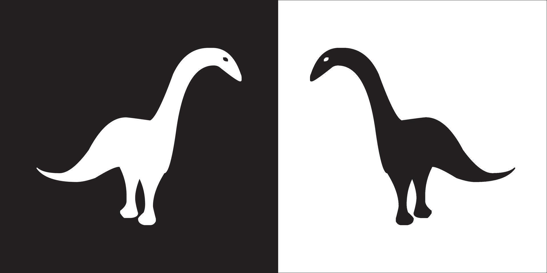 Illustration graphics of dinosaur icon vector