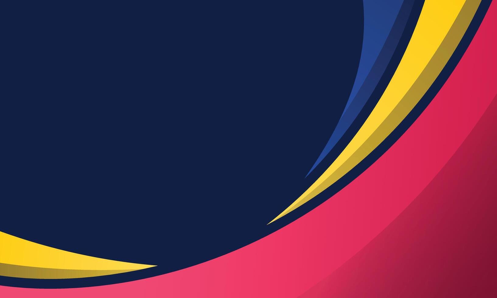 Modern background of curved gradient stripes vector
