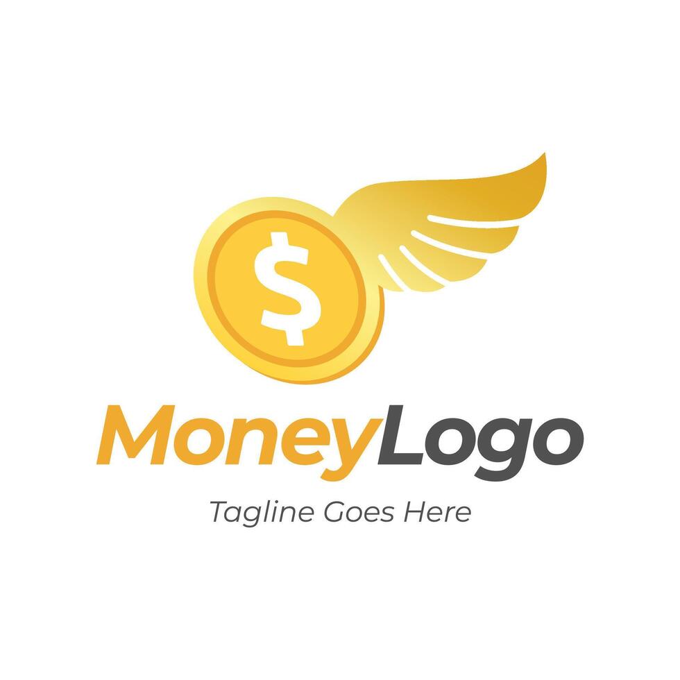 Coin Icon Logo Design Element Illustration. vector