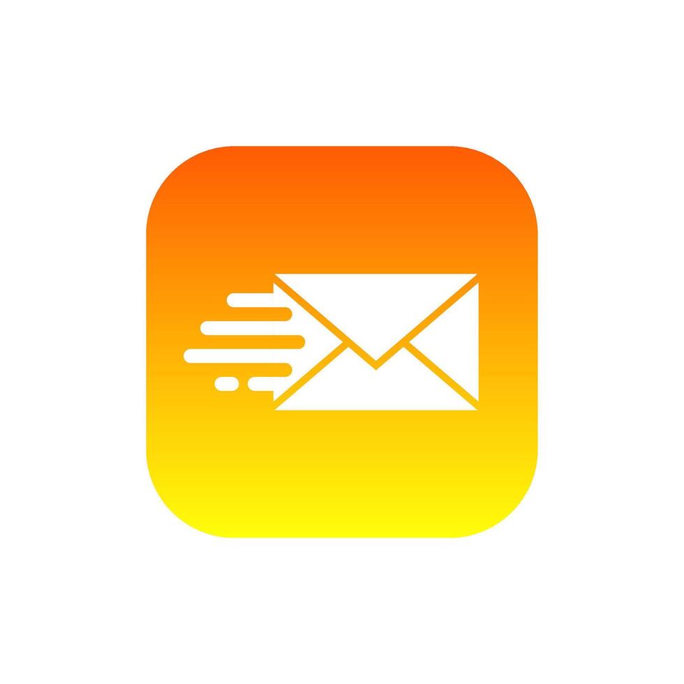 Email Mail Envelope Express Delivery Quick Logo Design vector