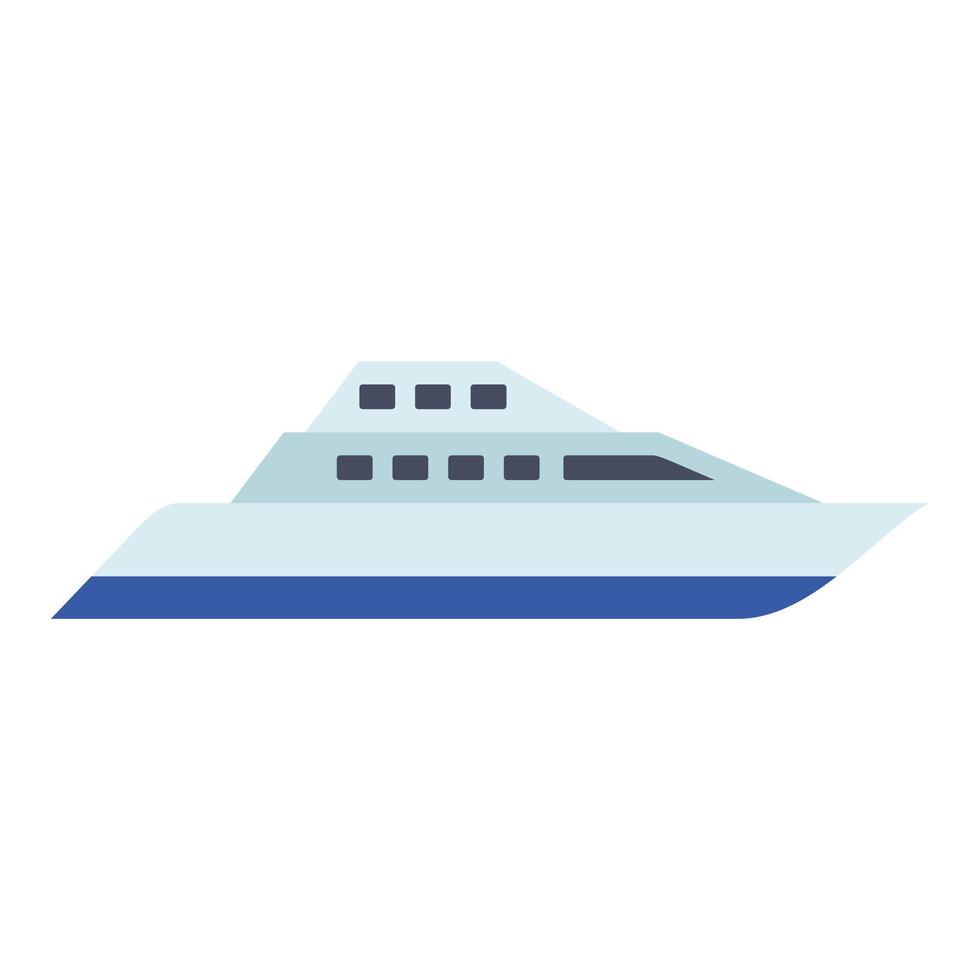 Ship icon . Shipping symbol. Container pictogram, flat sign isolated on white background. vector