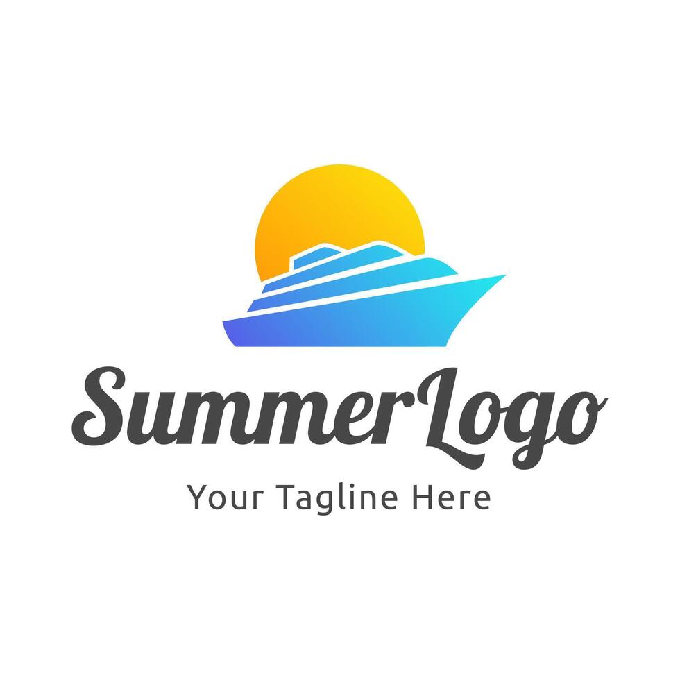 yacht logo abstract template. Boat Logo Design Template Graphic Branding Element. vector