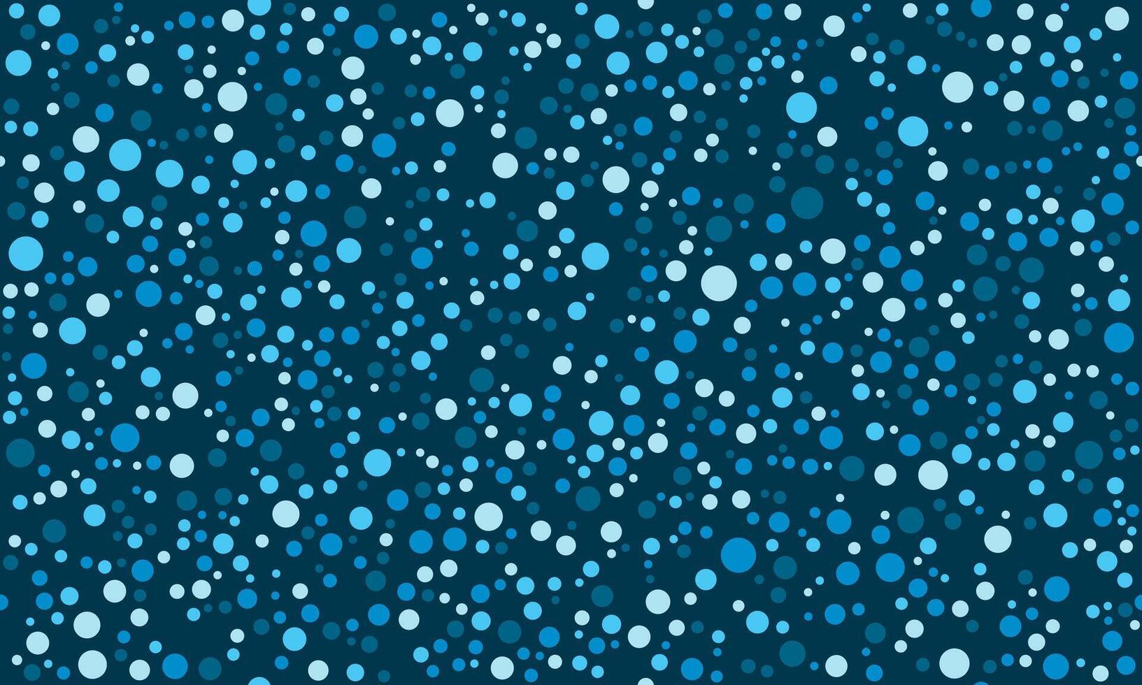 Abstract seamless pattern of bubbles floating in a sea of deep blue background vector