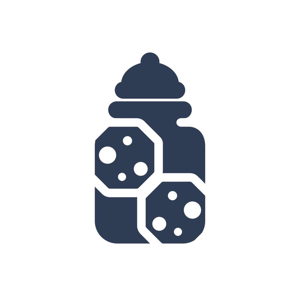 Coockie Jar Logo Design Illustration vector