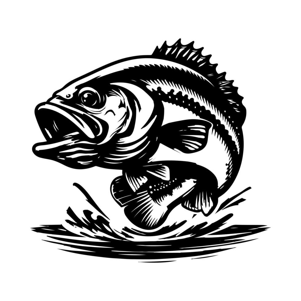 Fishing silhouette Flat design fish,fisherman vector