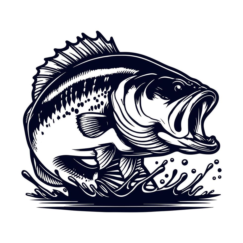 Fishing silhouette Flat design fish,fisherman vector