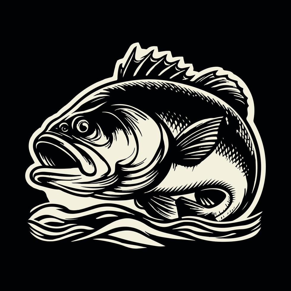 Fishing silhouette Flat design fish,fisherman vector
