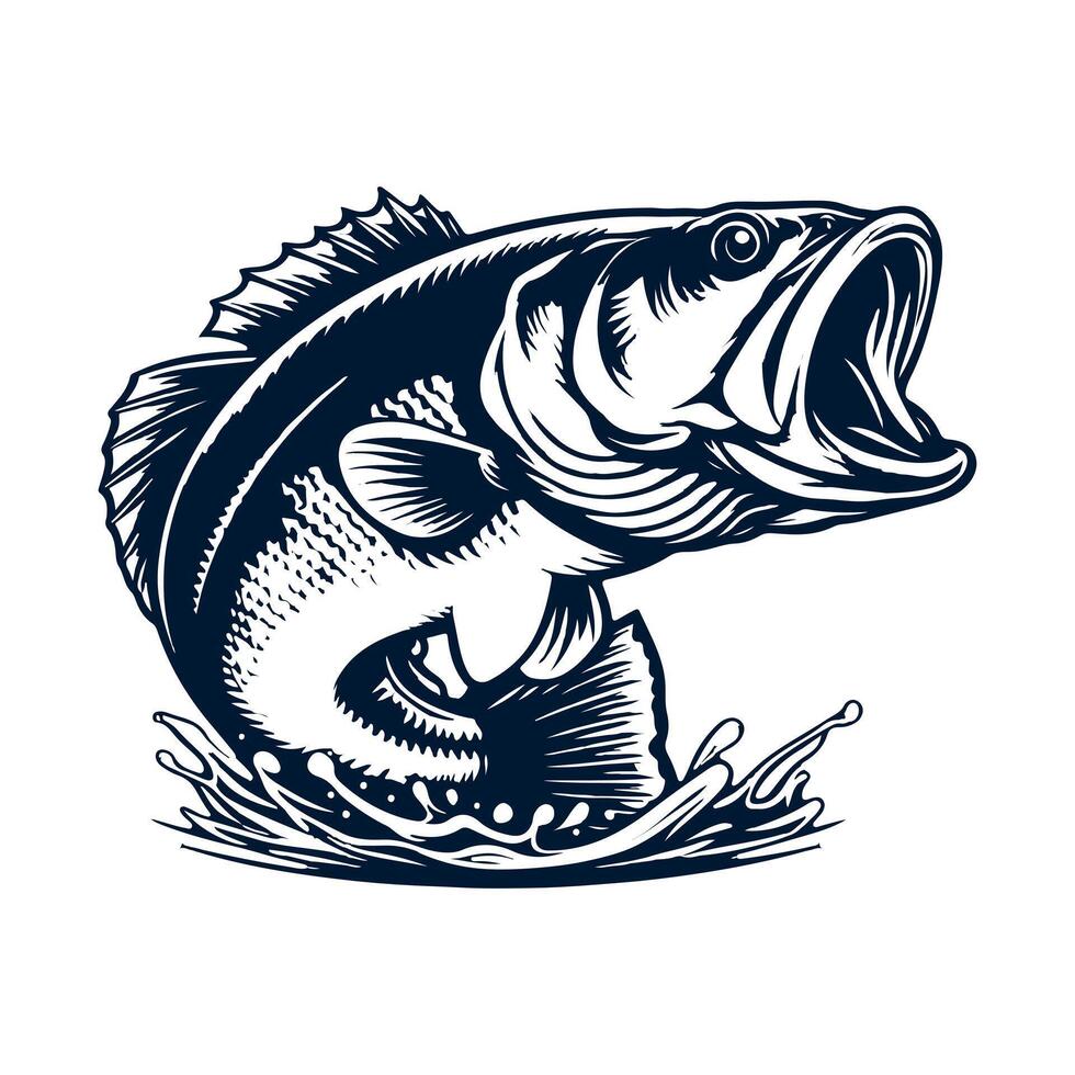 Fishing silhouette Flat design fish,fisherman vector