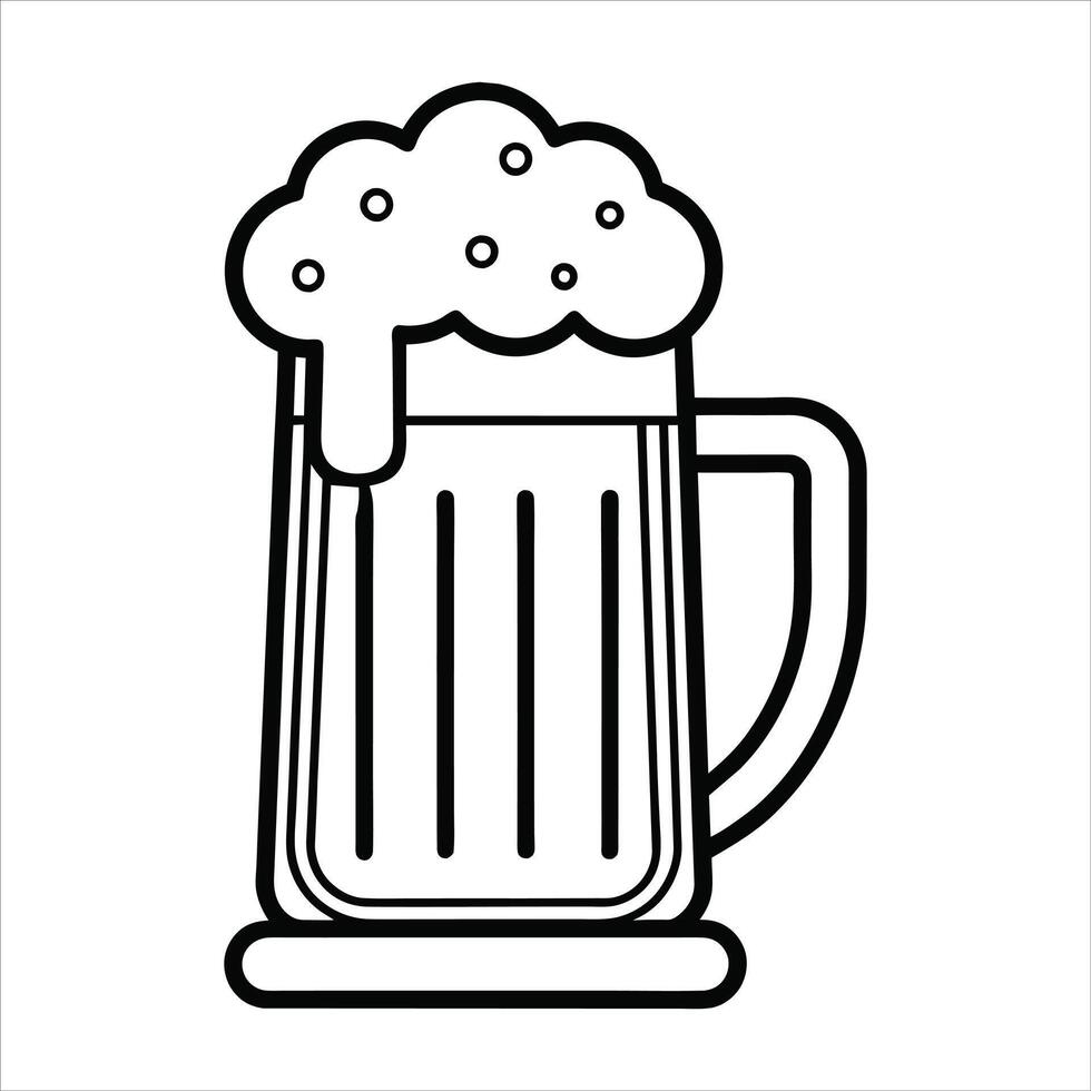 Beer Glass Art and Illustration vector