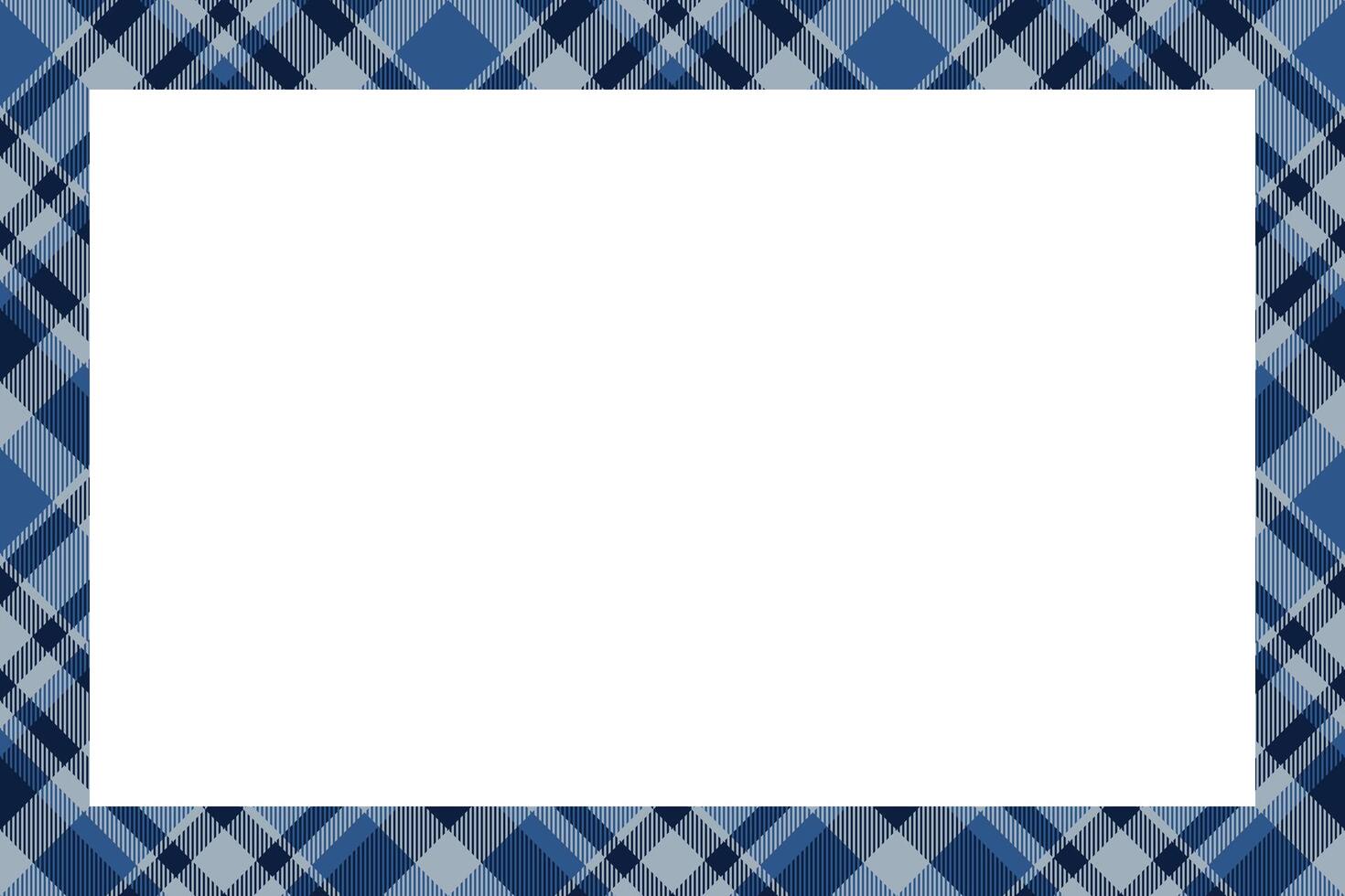 Vintage frame . Scottish border pattern retro style. Tartan plaid ornament. vector