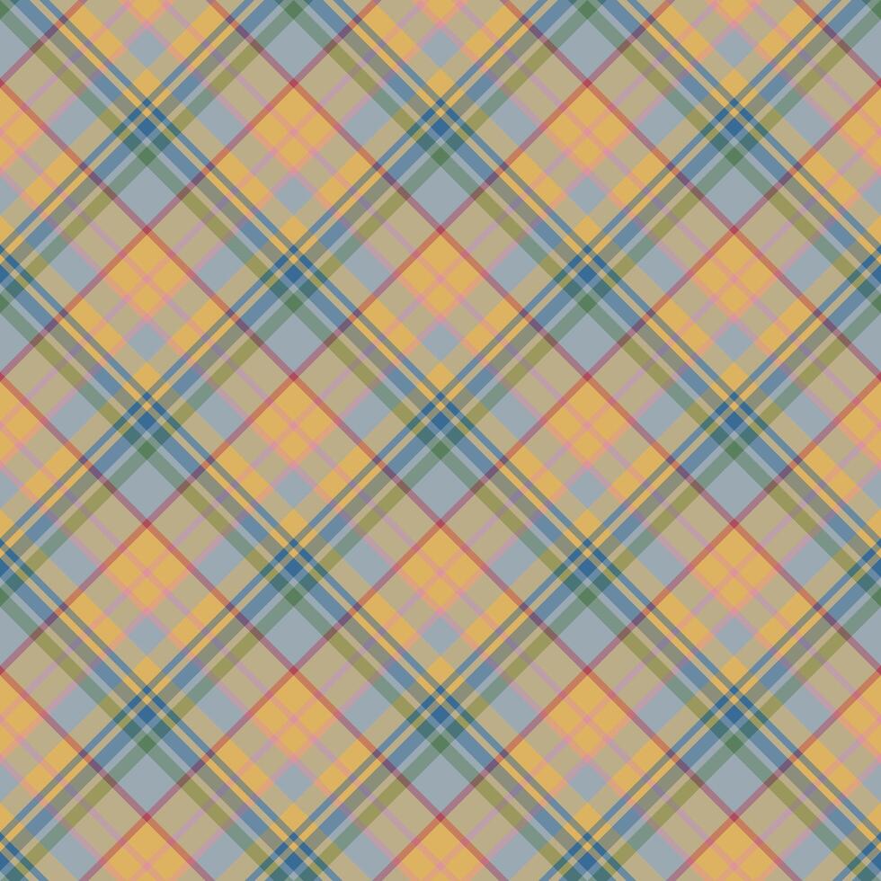 Plaid seamless pattern. background of textile ornament. Flat fabric design. vector