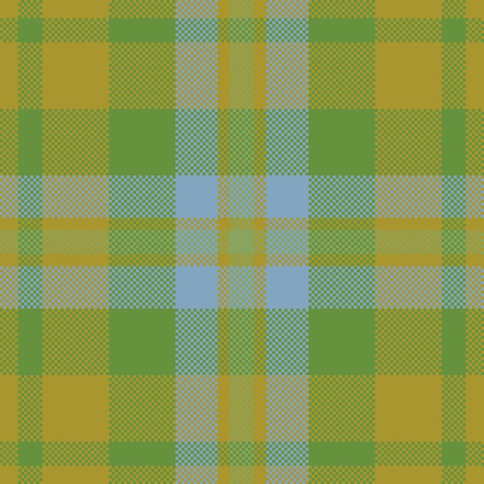 Pixel background design. Modern seamless pattern plaid. Square texture fabric. Tartan scottish textile. Beauty color madras ornament. vector
