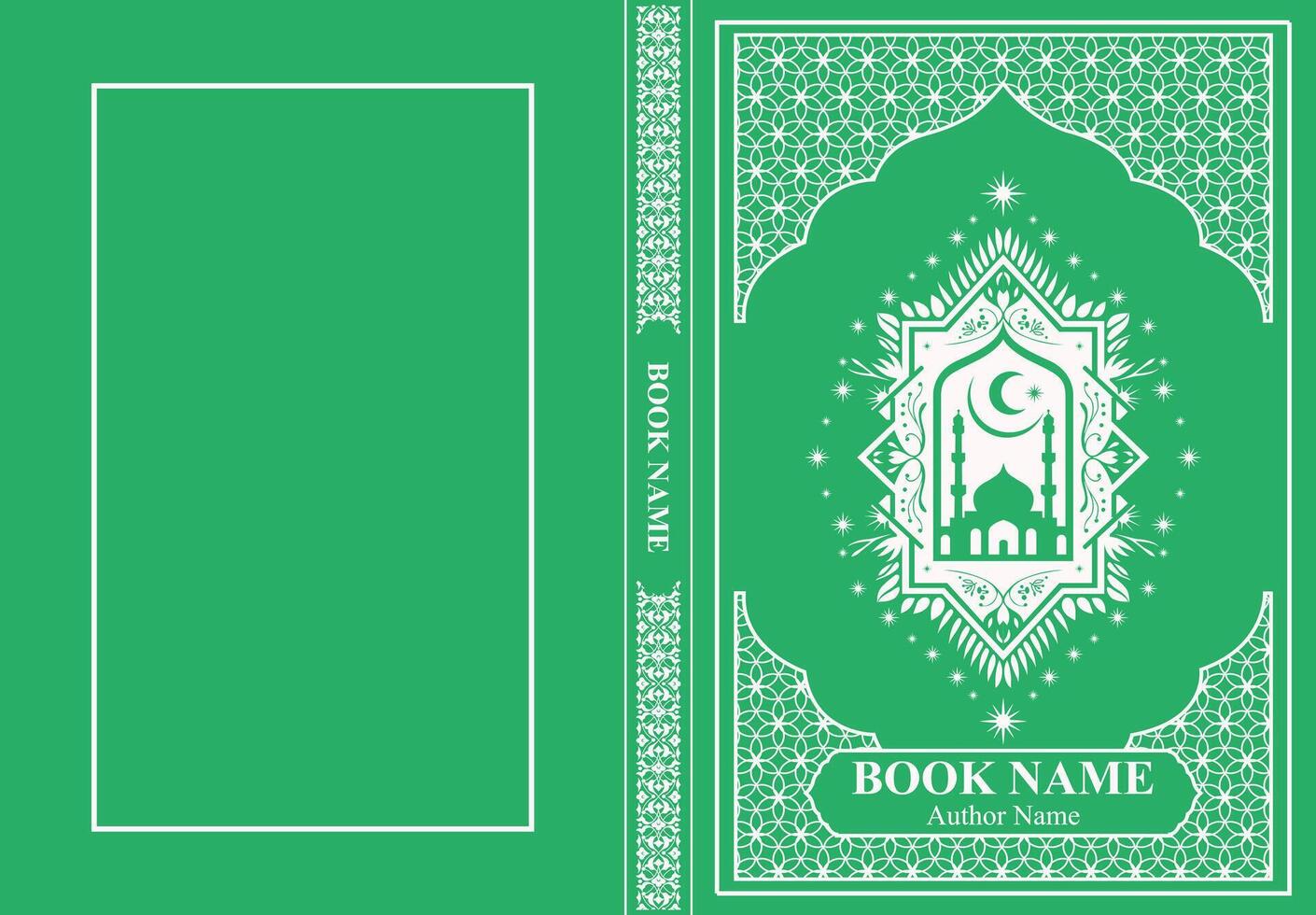 Islami Book Cover Editable Graphics Design vector