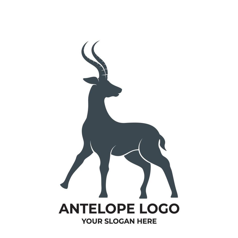 Deer illustration icon vector