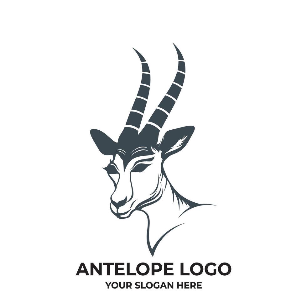Deer illustration icon vector