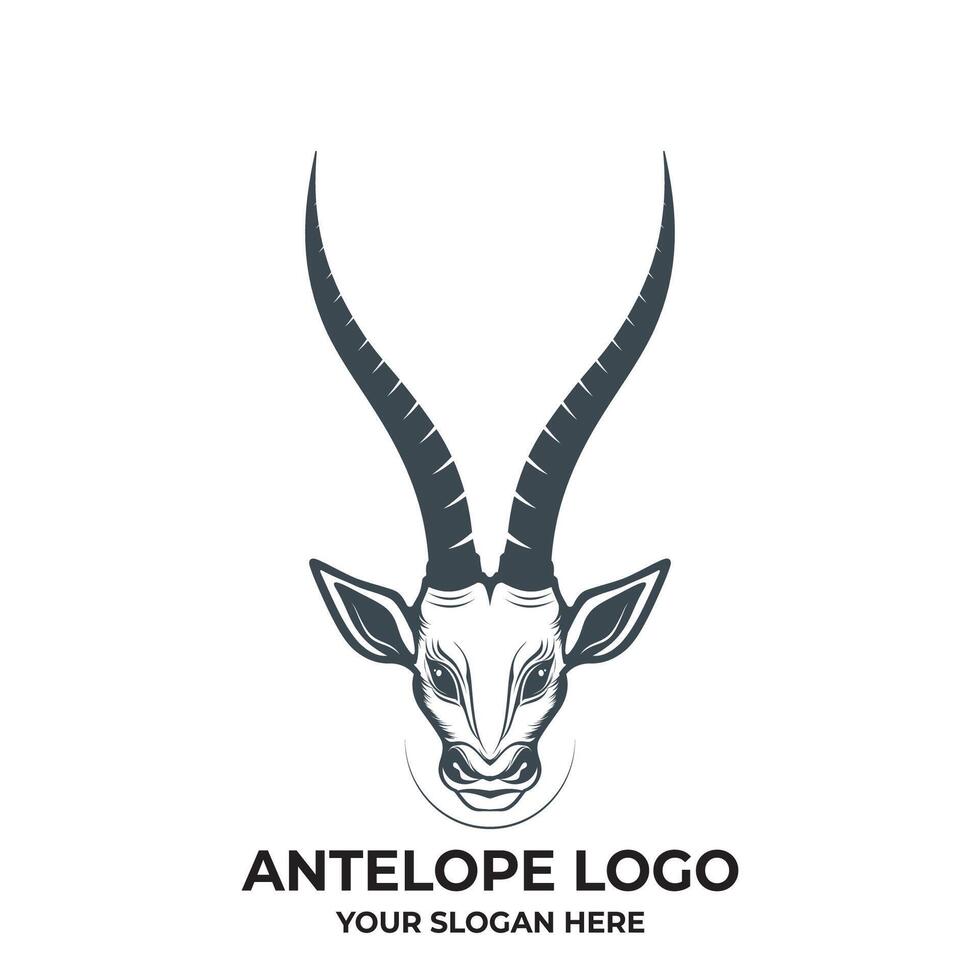 Deer illustration icon vector