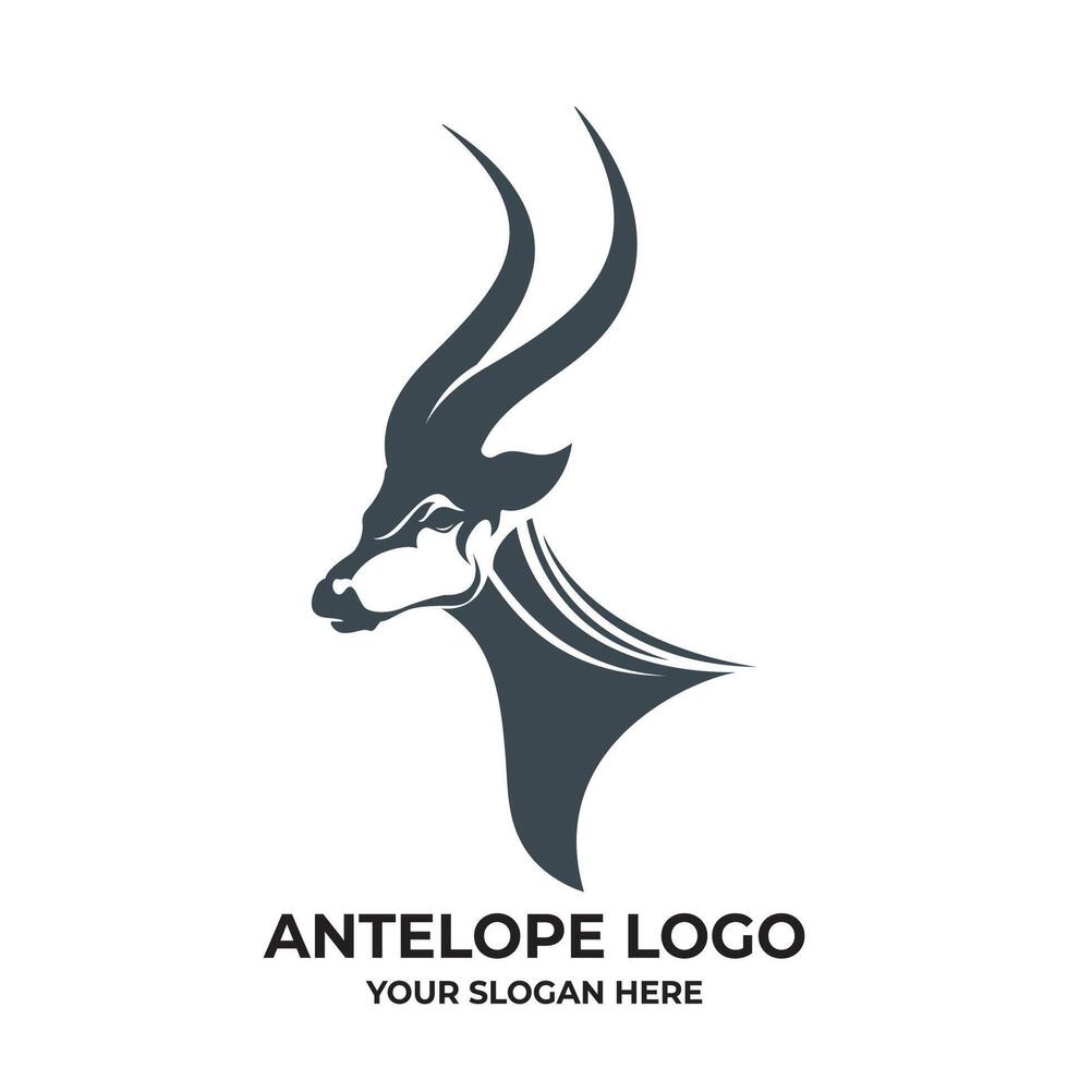 Deer illustration icon vector