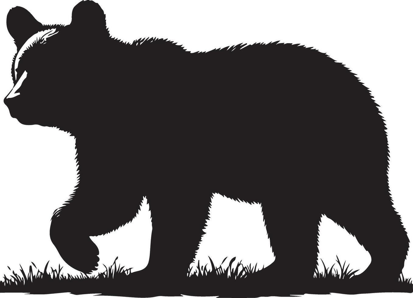 bear silhouette illustration vector