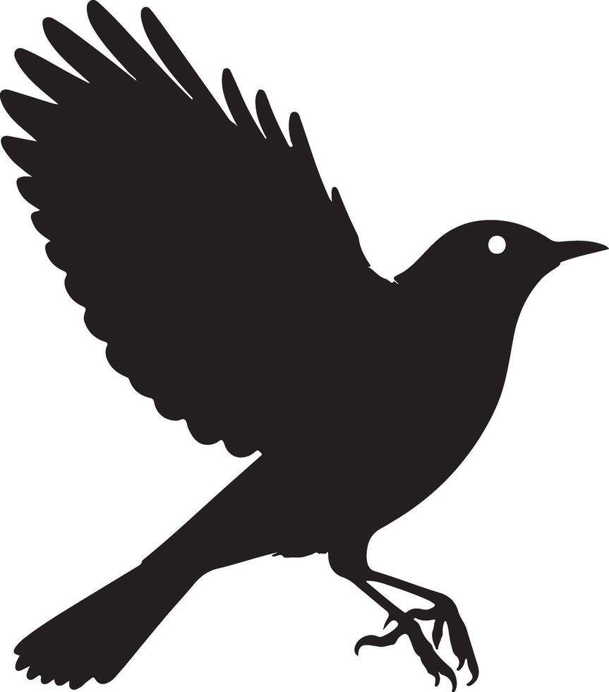 Bird silhouette illustration vector