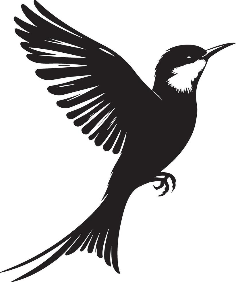 Bird silhouette illustration vector
