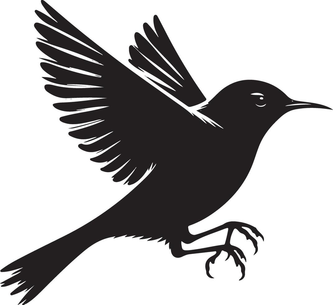 Bird silhouette illustration vector