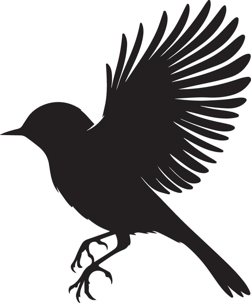 Bird silhouette illustration vector