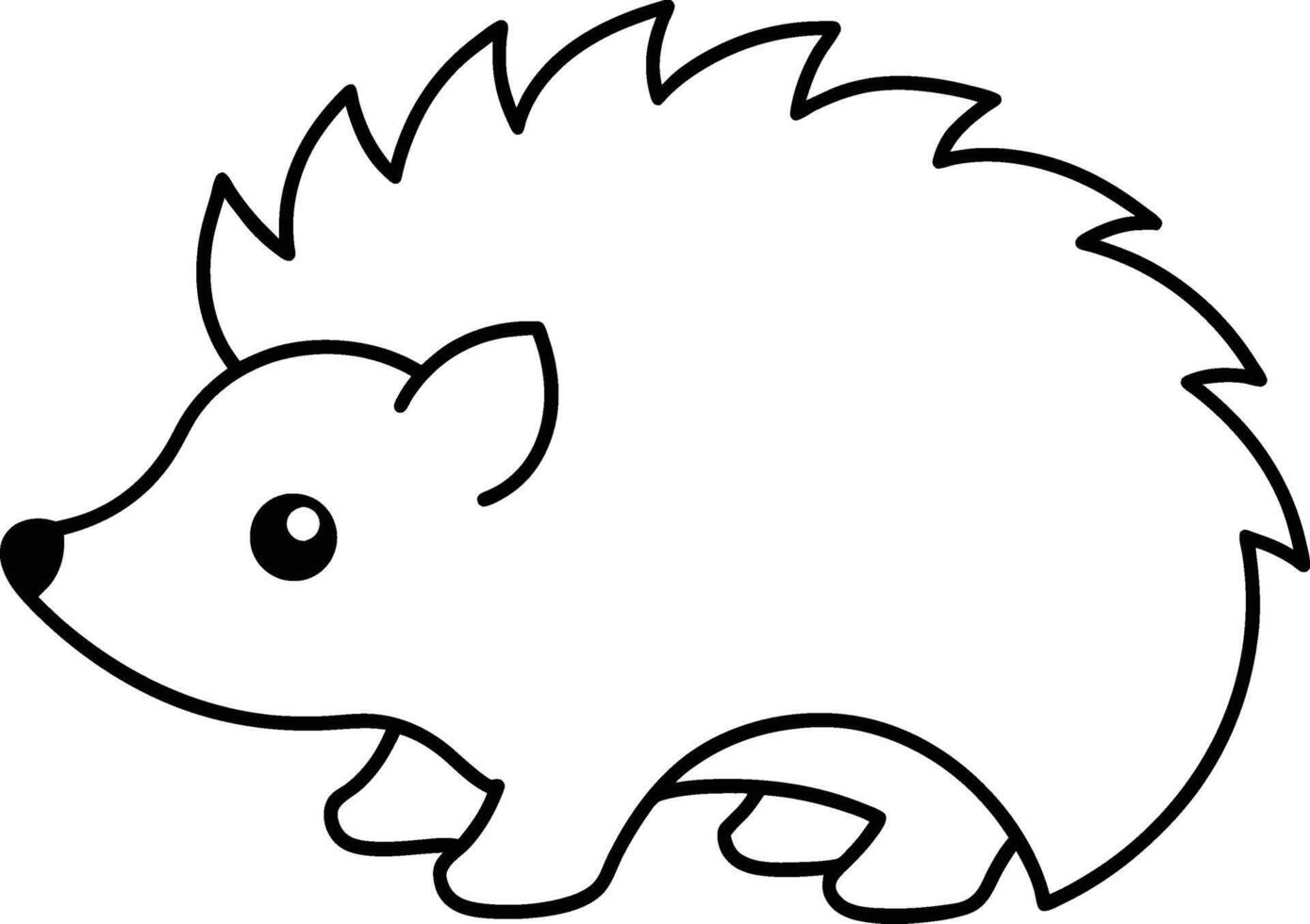 Black and white illustration for coloring book for children vector