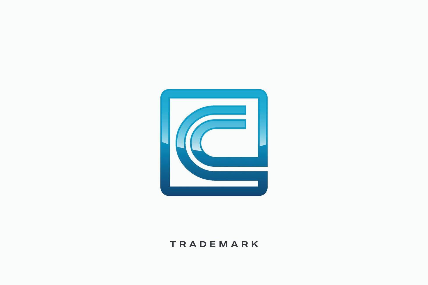 C Letter trademark brand logo vector