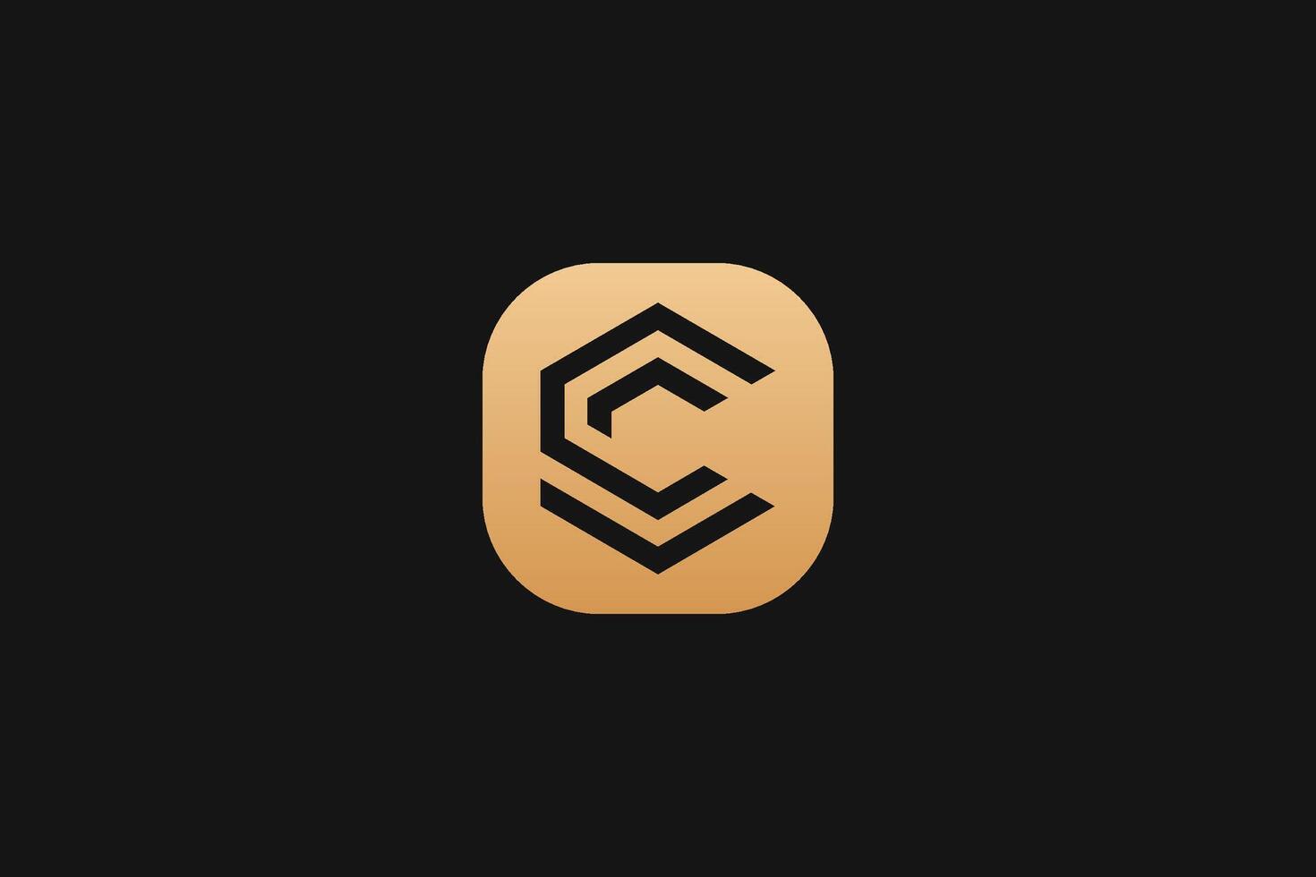 C Letter trademark brand logo vector