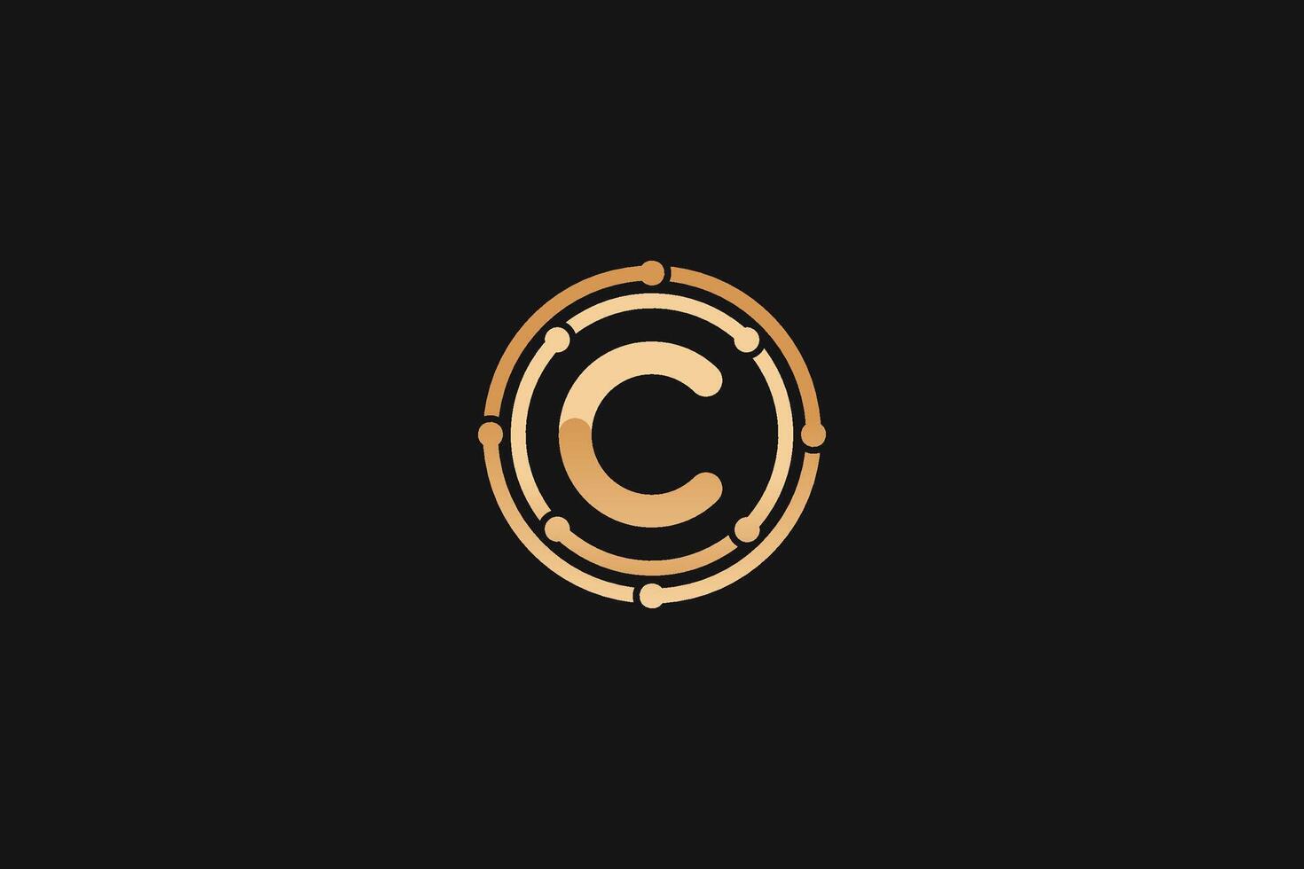 C Letter trademark brand logo vector