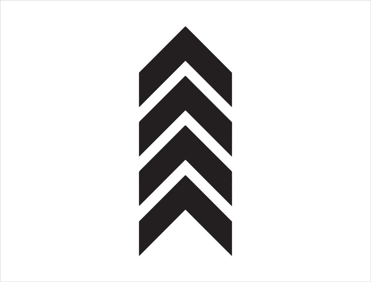 Chevron silhouette on white background vector