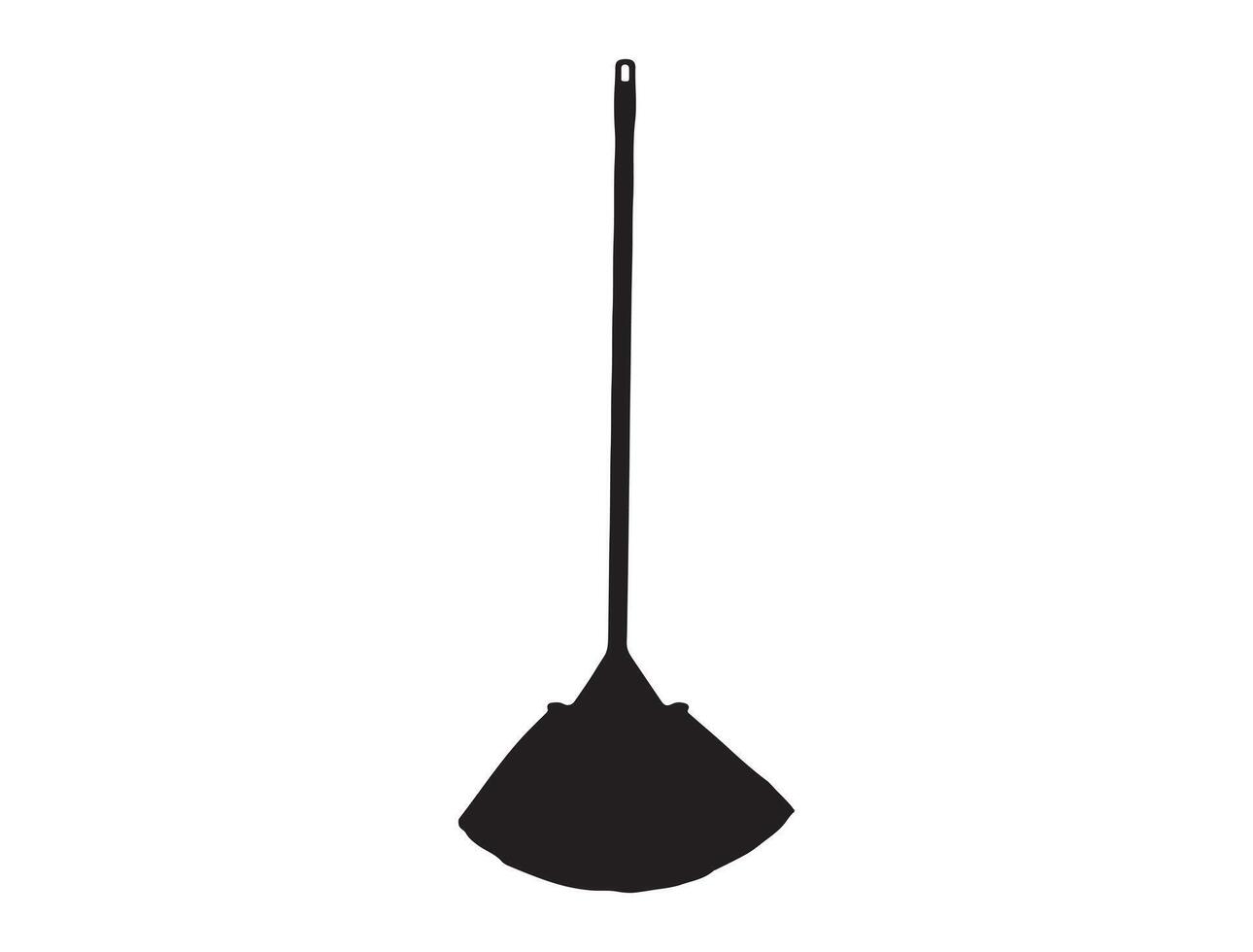 Broom silhouette on white background vector