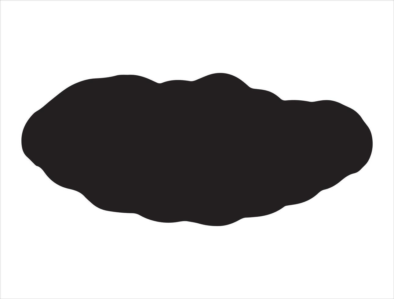 Bread silhouette on white background vector