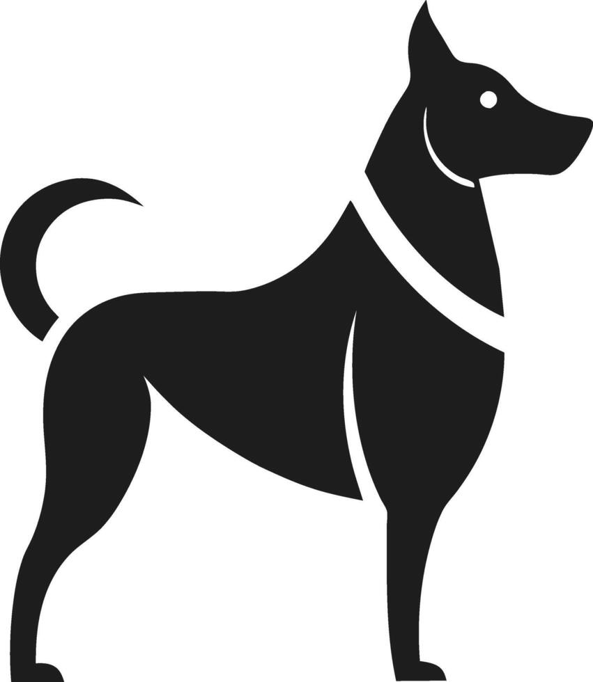dog silhouette illustration modern design vector