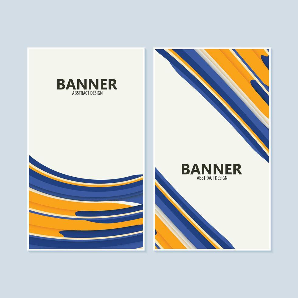 colorful abstract wave banner design vector
