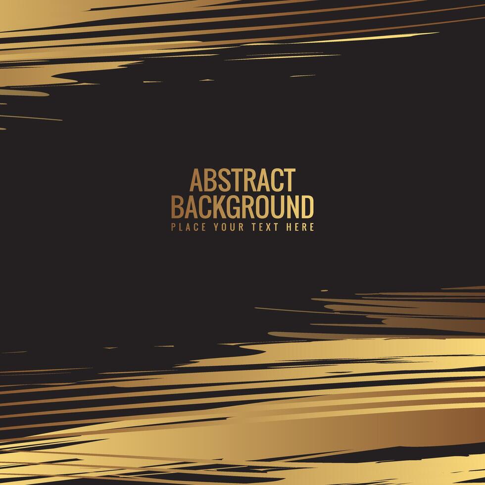 Gold abstract grunge design background vector