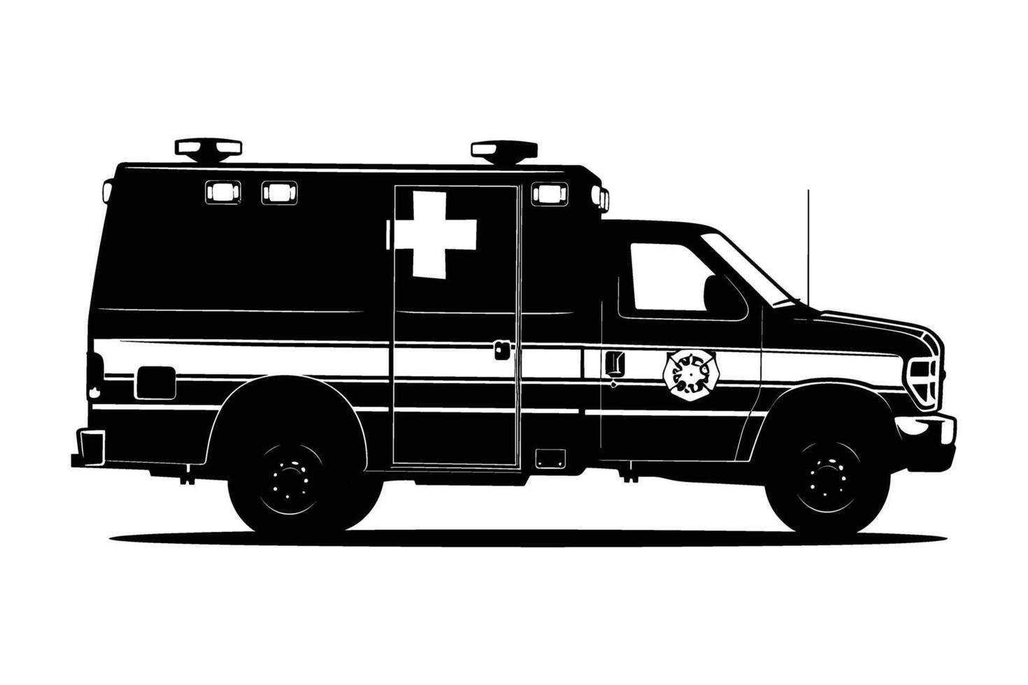 Armored vehicle graphic silhouette vector