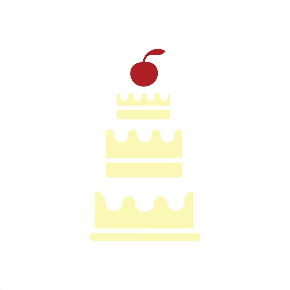 birthday cake art illustration vector