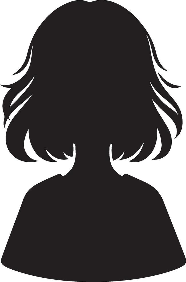 children's silhouette black vector