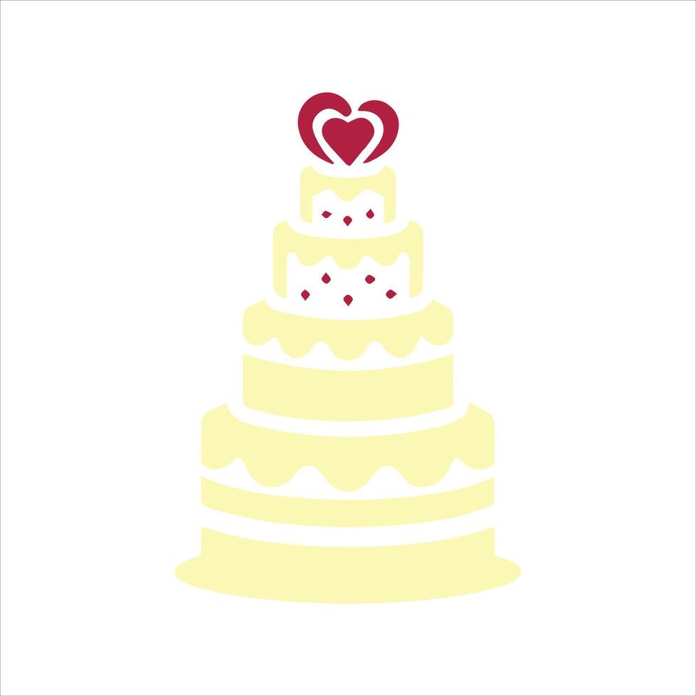 birthday cake art illustration vector
