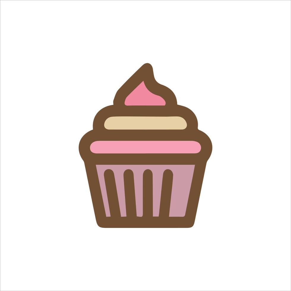 Cake Illustration Icon vector
